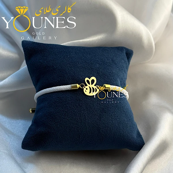 دستبند طلا زنبور لیزری